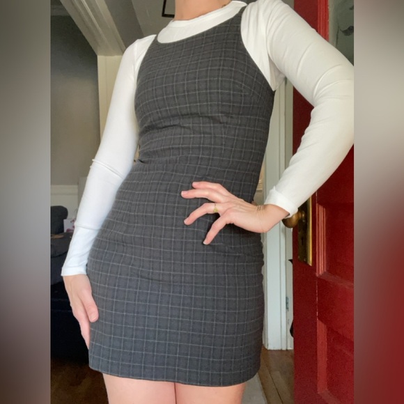 Vintage 90s Finally Plaid Mini tank dress Size XS/S - Picture 11 of 11